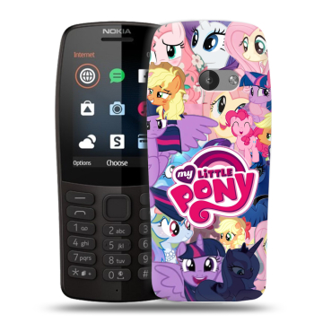 Силиконовый чехол на Nokia 210 с принтом My little pony Дружба чудо
