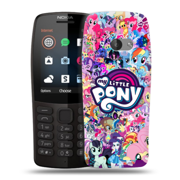 Силиконовый чехол на Nokia 210 с принтом My little pony Дружба чудо Силиконовый чехол на Nokia 210 с принтом My little pony Дружба чудо