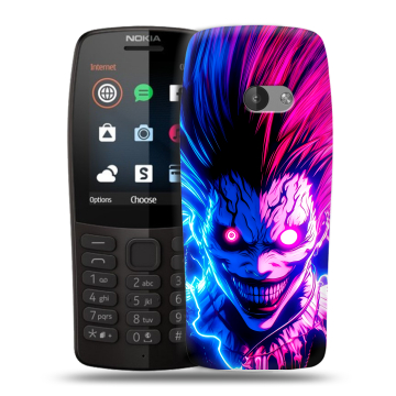 Силиконовый чехол на Nokia 210 с принтом Death note Тетрадь смерти