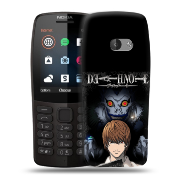 Силиконовый чехол на Nokia 210 с принтом Death note Тетрадь смерти