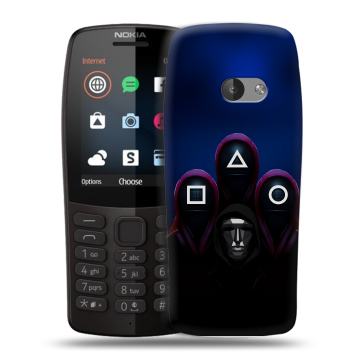 Силиконовый чехол на Nokia 210 с принтом Игра Кальмара