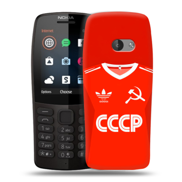 Силиконовый чехол на Nokia 210 с принтом Флаг Герб СССР