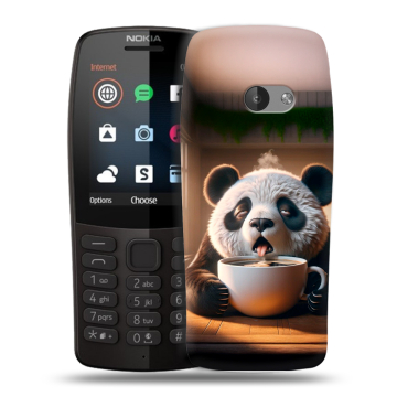Силиконовый чехол на Nokia 210 с принтом смешная панда