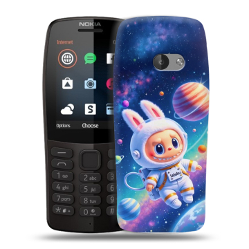 Силиконовый чехол на Nokia 210 с принтом Labubu Лабубу