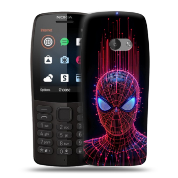 Силиконовый чехол на Nokia 210 с принтом Spiderman Человек паук Силиконовый чехол на Nokia 210 с принтом Spiderman Человек паук