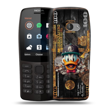 Силиконовый чехол на Nokia 210 с принтом Дональд Дак Доллар Силиконовый чехол на Nokia 210 с принтом Дональд Дак Доллар
