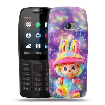 Силиконовый чехол на Nokia 210 с принтом Labubu Лабубу Силиконовый чехол на Nokia 210 с принтом Labubu Лабубу