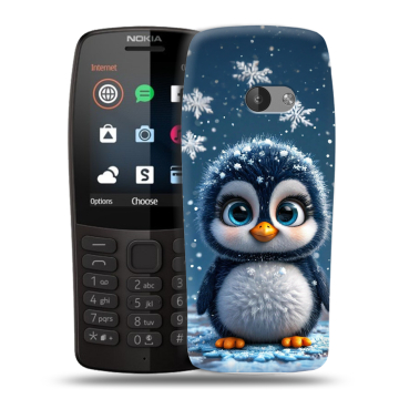 Силиконовый чехол на Nokia 210 с принтом Новый год