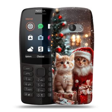 Силиконовый чехол на Nokia 210 с принтом Новый год