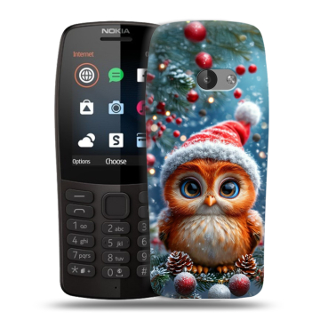 Силиконовый чехол на Nokia 210 с принтом Новый год