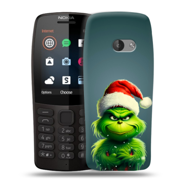 Силиконовый чехол на Nokia 210 с принтом Новый год