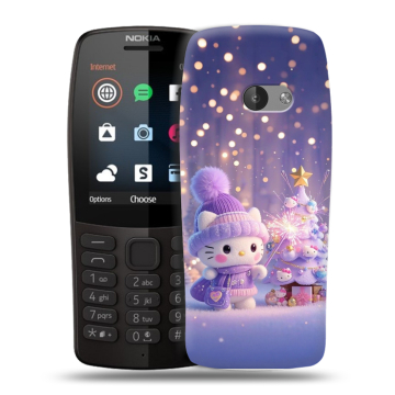 Силиконовый чехол на Nokia 210 с принтом Новый год