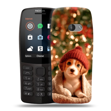 Силиконовый чехол на Nokia 210 с принтом Новый год