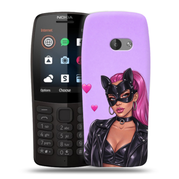 Силиконовый чехол на Nokia 210 с принтом женский