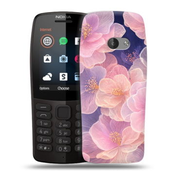Силиконовый чехол на Nokia 210 с принтом женский
