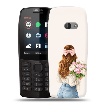 Силиконовый чехол на Nokia 210 с принтом женский Силиконовый чехол на Nokia 210 с принтом женский