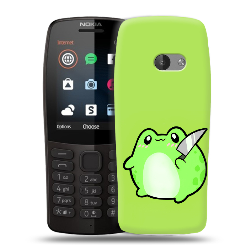 Силиконовый чехол на Nokia 210 с принтом Лягушенок Силиконовый чехол на Nokia 210 с принтом Лягушенок