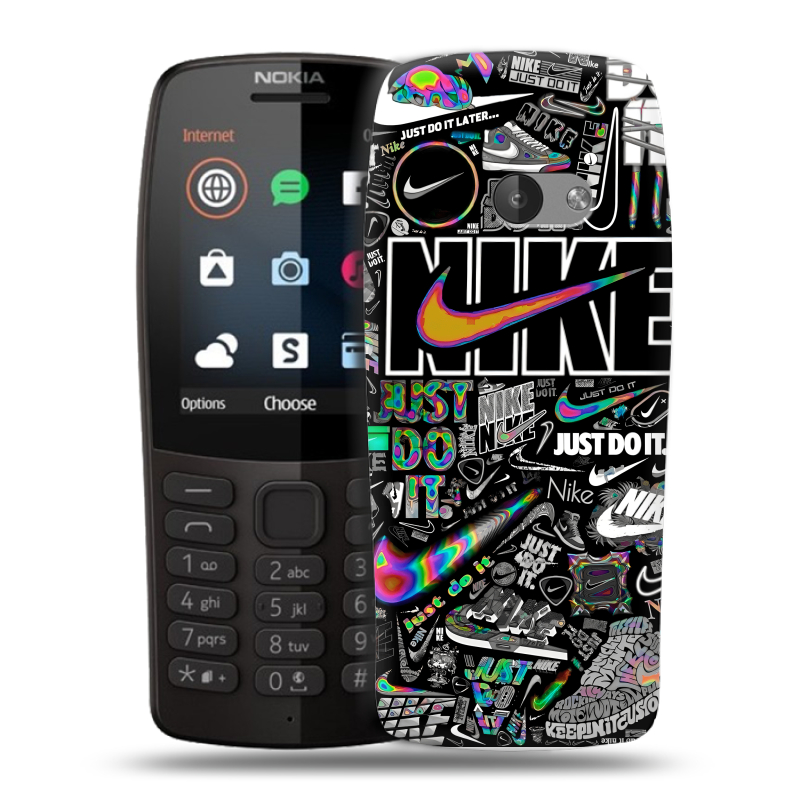 Силиконовый чехол на Nokia 210 с принтом Найк Силиконовый чехол на Nokia 210 с принтом Найк
