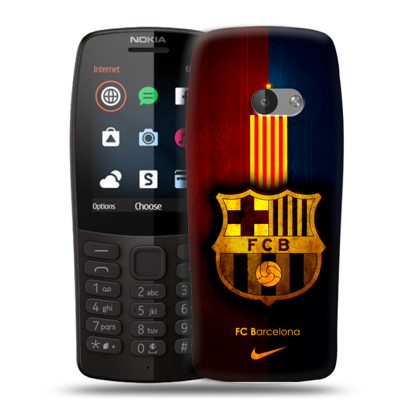 Силиконовый чехол на Nokia 210 с принтом Барселона Barcelona Силиконовый чехол на Nokia 210 с принтом Барселона Barcelona
