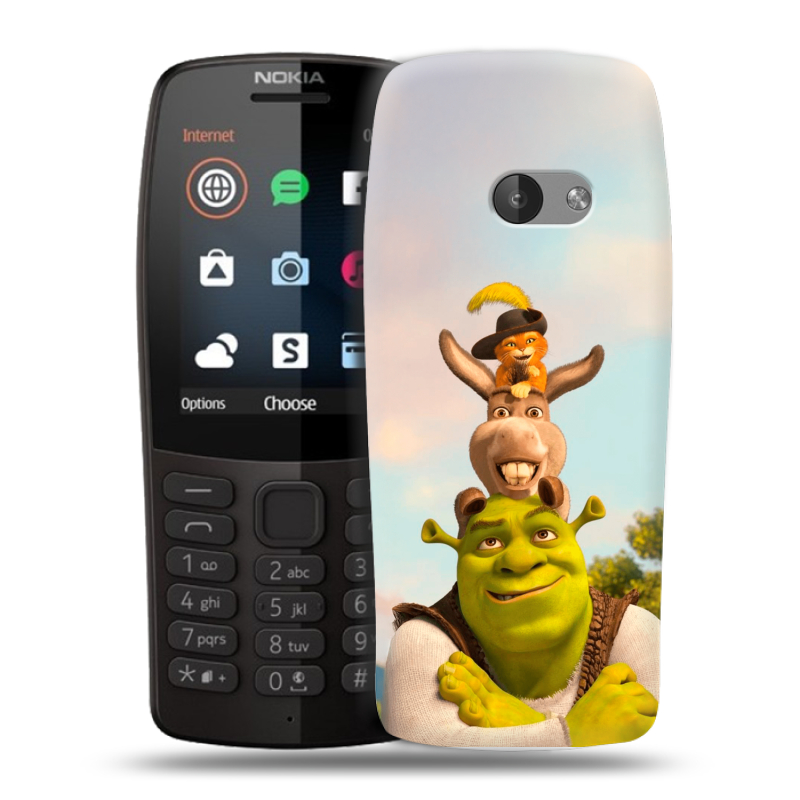 Силиконовый чехол на Nokia 210 с принтом Шрек Shrek Силиконовый чехол на Nokia 210 с принтом Шрек Shrek