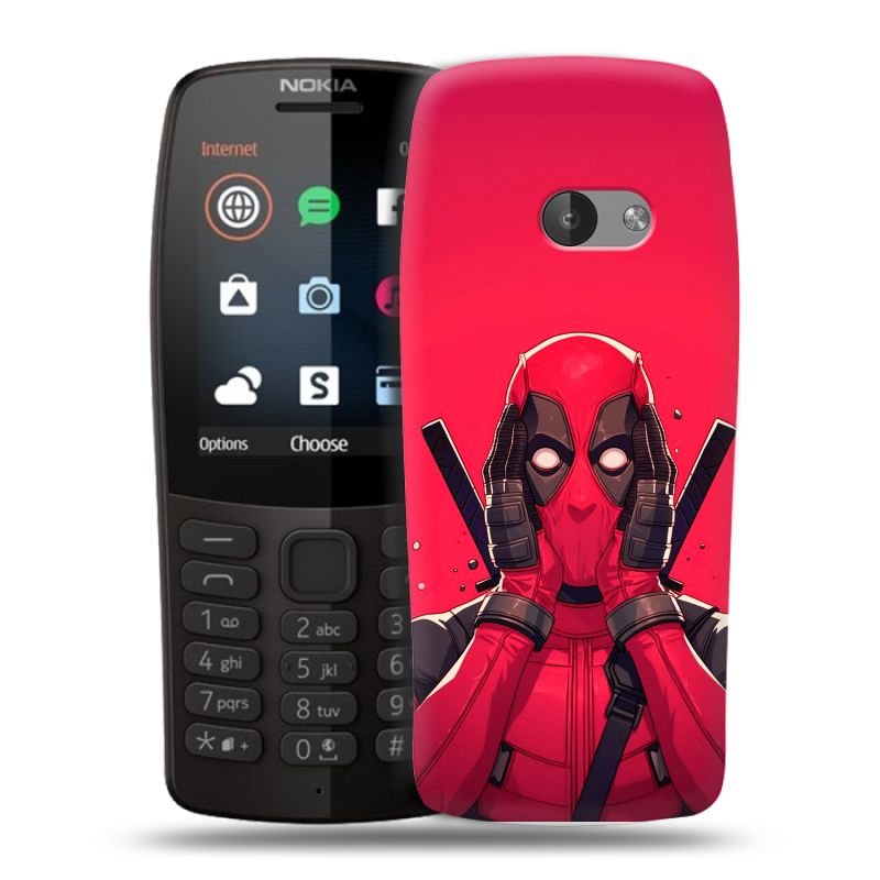 Силиконовый чехол на Nokia 210 с принтом Дедпул Deadpool Силиконовый чехол на Nokia 210 с принтом Дедпул Deadpool