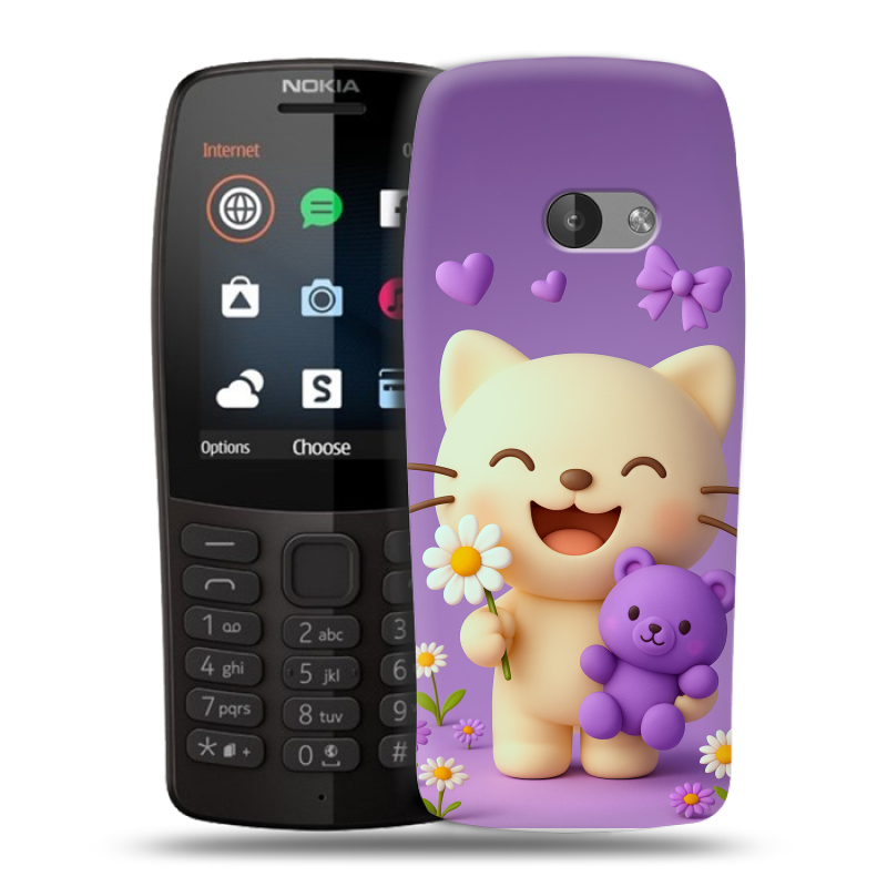 Силиконовый чехол на Nokia 210 с принтом для девочек Силиконовый чехол на Nokia 210 с принтом для девочек