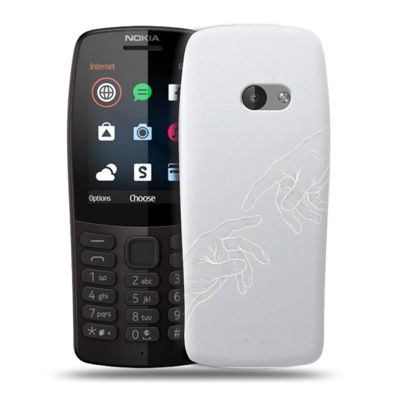 Силиконовый чехол на Nokia 210 с принтом Сотворение мира Силиконовый чехол на Nokia 210 с принтом Сотворение мира