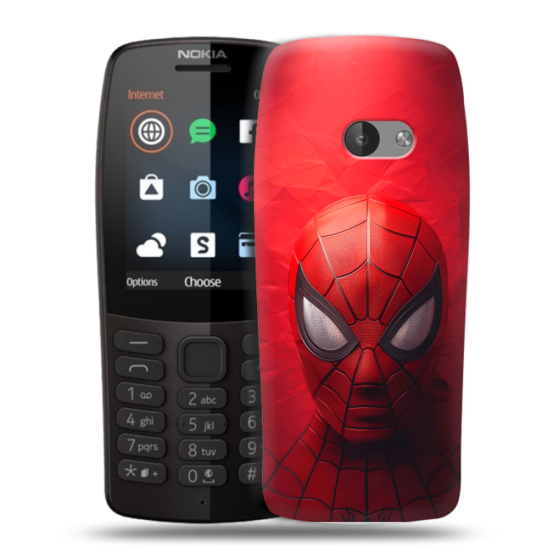 Силиконовый чехол на Nokia 210 с принтом Spiderman Человек паук Силиконовый чехол на Nokia 210 с принтом Spiderman Человек паук