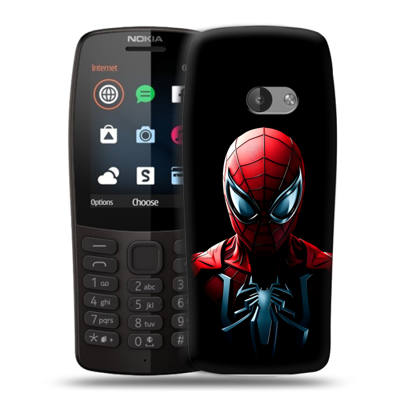Силиконовый чехол на Nokia 210 с принтом Spiderman Человек паук Силиконовый чехол на Nokia 210 с принтом Spiderman Человек паук