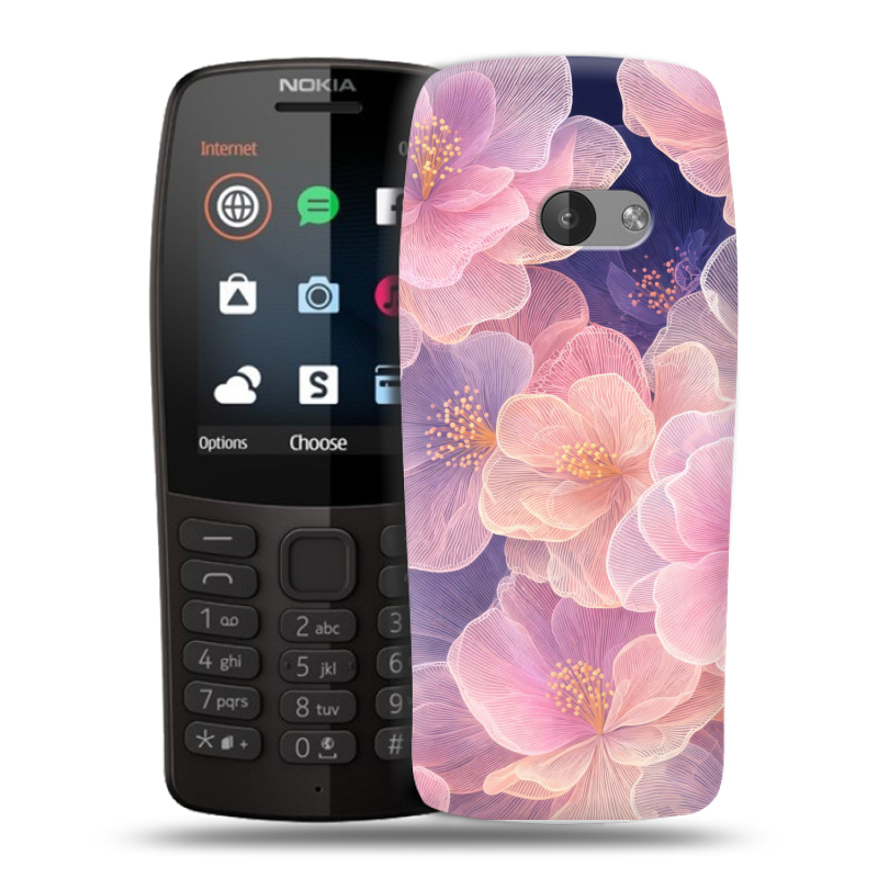 Силиконовый чехол на Nokia 210 с принтом женский Силиконовый чехол на Nokia 210 с принтом женский