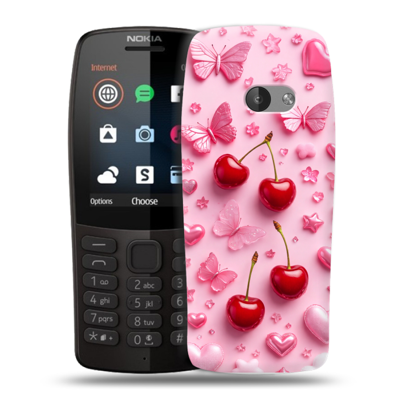Силиконовый чехол на Nokia 210 с принтом для девочек Силиконовый чехол на Nokia 210 с принтом для девочек