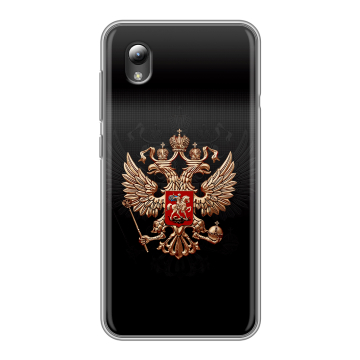 Силиконовый чехол на ZTE Blade A3 (2019) с принтом Герб России Силиконовый чехол на ZTE Blade A3 (2019) с принтом Герб России