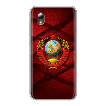 Силиконовый чехол на ZTE Blade A3 (2019) с принтом Герб СССР Силиконовый чехол на ZTE Blade A3 (2019) с принтом Герб СССР