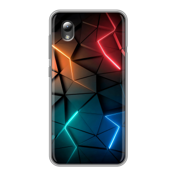Силиконовый чехол на ZTE Blade A3 (2019) с принтом Абстракция неон Силиконовый чехол на ZTE Blade A3 (2019) с принтом Абстракция неон