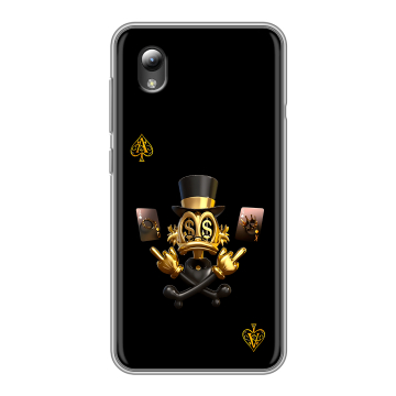 Силиконовый чехол на ZTE Blade A3 (2019) с принтом Золотой скрудж макдак Силиконовый чехол на ZTE Blade A3 (2019) с принтом Золотой скрудж макдак