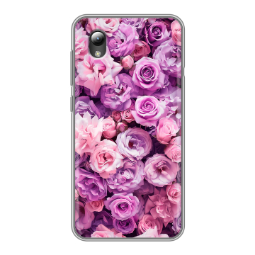 Силиконовый чехол на ZTE Blade A3 (2019) с принтом лавандовые розы