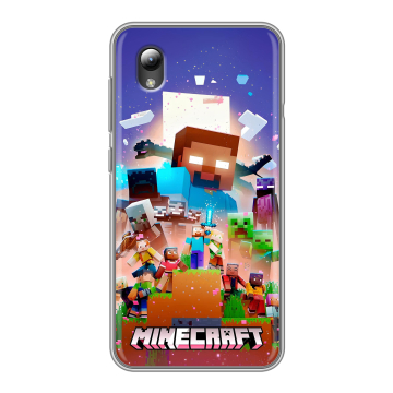 Силиконовый чехол на ZTE Blade A3 (2019) с принтом Майнкрафт Minecraft