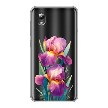 Силиконовый чехол на ZTE Blade A3 (2019) с принтом Цветы орхидеи Силиконовый чехол на ZTE Blade A3 (2019) с принтом Цветы орхидеи