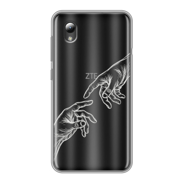 Силиконовый чехол на ZTE Blade A3 (2019) с принтом Сотворение мира Силиконовый чехол на ZTE Blade A3 (2019) с принтом Сотворение мира