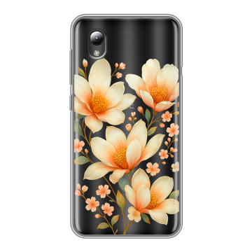Силиконовый чехол на ZTE Blade A3 (2019) с принтом Цветы Силиконовый чехол на ZTE Blade A3 (2019) с принтом Цветы