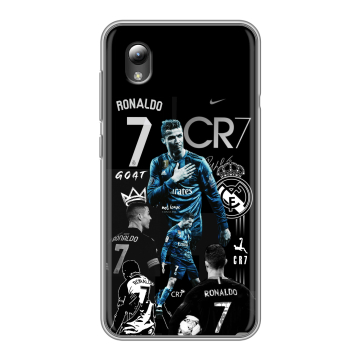 Силиконовый чехол на ZTE Blade A3 (2019) с принтом Реал Роналдо Силиконовый чехол на ZTE Blade A3 (2019) с принтом Реал Роналдо