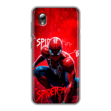 Силиконовый чехол на ZTE Blade A3 (2019) с принтом Spiderman Человек паук
