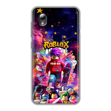 Силиконовый чехол на ZTE Blade A3 (2019) с принтом Roblox Роблокс