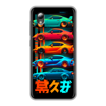 Силиконовый чехол на ZTE Blade A3 (2019) с принтом машины тачки