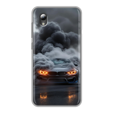 Силиконовый чехол на ZTE Blade A3 (2019) с принтом BMW БМВ