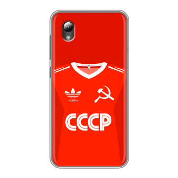 Силиконовый чехол на ZTE Blade A3 (2019) с принтом Флаг Герб СССР Силиконовый чехол на ZTE Blade A3 (2019) с принтом Флаг Герб СССР