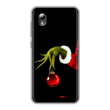 Силиконовый чехол на ZTE Blade A3 (2019) с принтом Новый год Гринч Силиконовый чехол на ZTE Blade A3 (2019) с принтом Новый год Гринч