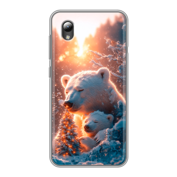 Силиконовый чехол на ZTE Blade A3 (2019) с принтом Новый год