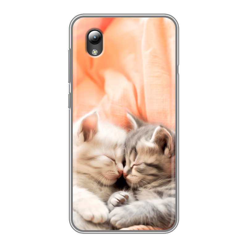 Силиконовый чехол на ZTE Blade A3 (2019) с принтом Котята Силиконовый чехол на ZTE Blade A3 (2019) с принтом Котята