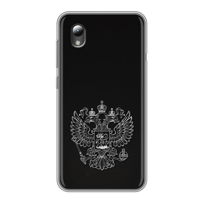 Силиконовый чехол на ZTE Blade A3 (2019) с принтом Герб России Силиконовый чехол на ZTE Blade A3 (2019) с принтом Герб России